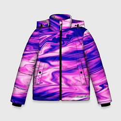 Зимняя куртка для мальчика Розово-фиолетовый мраморный узор