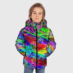 Куртка зимняя для мальчика Пожар в лесу, цвет: 3D-черный — фото 2
