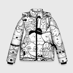 Куртка зимняя для мальчика ЯПОНСКИЕ ШТУЧКИ, цвет: 3D-светло-серый