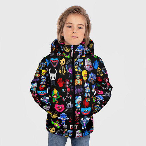 Зимняя куртка для мальчика Персонажи разных игр / 3D-Красный – фото 3