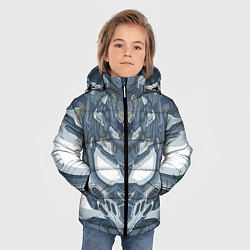 Куртка зимняя для мальчика Костюм серого робота, цвет: 3D-светло-серый — фото 2