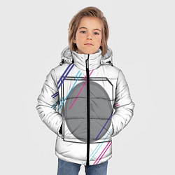 Куртка зимняя для мальчика GEOMETRY dash, цвет: 3D-светло-серый — фото 2