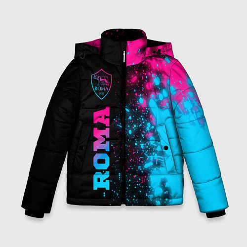 Зимняя куртка для мальчика Roma - neon gradient: по-вертикали / 3D-Черный – фото 1