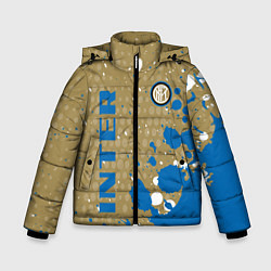 Куртка зимняя для мальчика Inter Краска, цвет: 3D-светло-серый