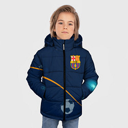 Куртка зимняя для мальчика Barcelona Абстракция, цвет: 3D-светло-серый — фото 2