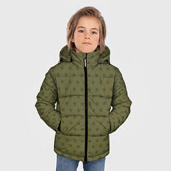 Куртка зимняя для мальчика Камуфляжные звезды, цвет: 3D-черный — фото 2