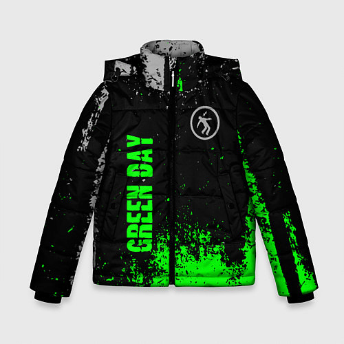Зимняя куртка для мальчика Green day - hits / 3D-Светло-серый – фото 1