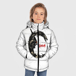 Куртка зимняя для мальчика Берсерк Гатс В Кругу Змея, цвет: 3D-светло-серый — фото 2