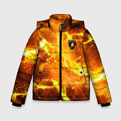 Зимняя куртка для мальчика Lamborghini - яркие молнии