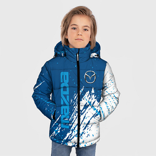 Зимняя куртка для мальчика Mazda - краска / 3D-Красный – фото 3