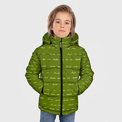 Куртка зимняя для мальчика Зелёная любовь, цвет: 3D-черный — фото 2