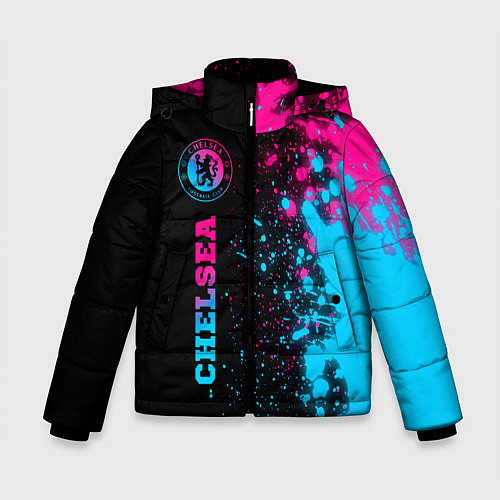 Зимняя куртка для мальчика Chelsea - neon gradient: по-вертикали / 3D-Черный – фото 1