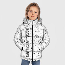 Куртка зимняя для мальчика Рэпер Big Baby Tape в стиле граффити: по-вертикали, цвет: 3D-черный — фото 2