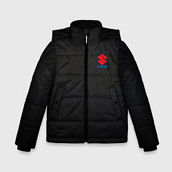 Куртка зимняя для мальчика Suzuki - карбон, цвет: 3D-светло-серый