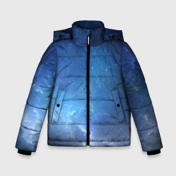 Куртка зимняя для мальчика Холодное космическое молчание, цвет: 3D-светло-серый