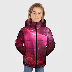 Куртка зимняя для мальчика Рубиновая туманность, цвет: 3D-светло-серый — фото 2