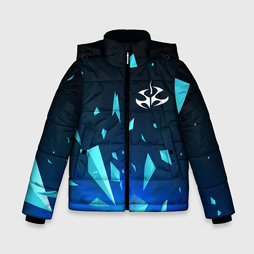 Зимняя куртка для мальчика Hitman взрыв частиц / 3D-Черный – фото 1