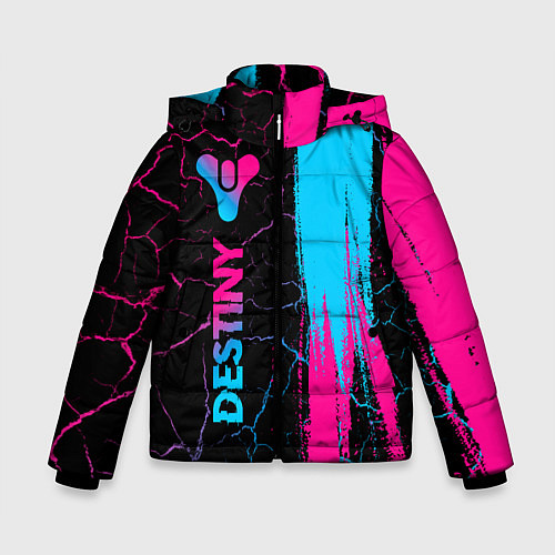 Зимняя куртка для мальчика Destiny - neon gradient: по-вертикали / 3D-Черный – фото 1