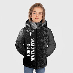 Куртка зимняя для мальчика Tokyo Revengers glitch на темном фоне: по-вертикал, цвет: 3D-черный — фото 2