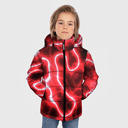 Куртка зимняя для мальчика Огненный камуфляж, цвет: 3D-красный — фото 2