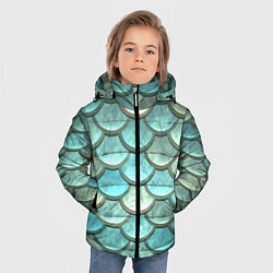 Куртка зимняя для мальчика Рыбья чешуя, цвет: 3D-светло-серый — фото 2