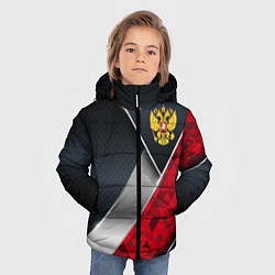 Куртка зимняя для мальчика Red & black Russia, цвет: 3D-красный — фото 2