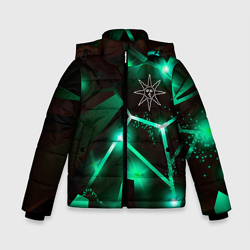 Зимняя куртка для мальчика Dark Souls разлом плит / 3D-Черный – фото 1