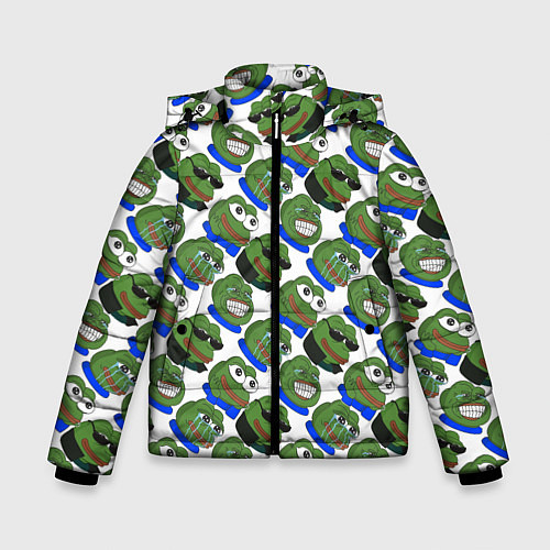 Зимняя куртка для мальчика Эмоции Пепе / 3D-Черный – фото 1