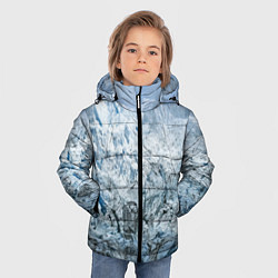 Куртка зимняя для мальчика Ледяные горы со снегом, цвет: 3D-красный — фото 2