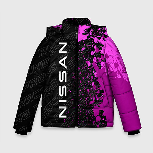 Зимняя куртка для мальчика Nissan pro racing: по-вертикали / 3D-Черный – фото 1