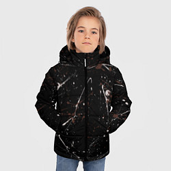 Куртка зимняя для мальчика Малярные пятна, цвет: 3D-черный — фото 2
