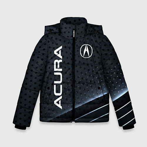 Зимняя куртка для мальчика Acura карбон / 3D-Черный – фото 1