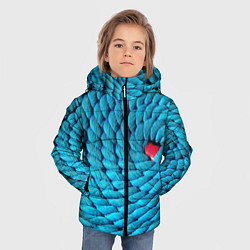 Куртка зимняя для мальчика Спираль - минимализм, цвет: 3D-светло-серый — фото 2