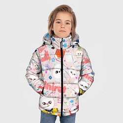 Куртка зимняя для мальчика Skzoo Jinniret pattern cartoon avatar, цвет: 3D-светло-серый — фото 2