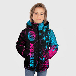 Куртка зимняя для мальчика Bayern - neon gradient: по-вертикали, цвет: 3D-черный — фото 2