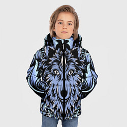 Куртка зимняя для мальчика Изображение волка, цвет: 3D-черный — фото 2