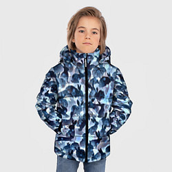Куртка зимняя для мальчика Новогдние кролики, цвет: 3D-черный — фото 2