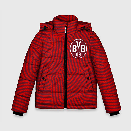 Зимняя куртка для мальчика Borussia отпечатки / 3D-Красный – фото 1