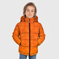 Куртка зимняя для мальчика Лапки опоссума оранжевые, цвет: 3D-красный — фото 2