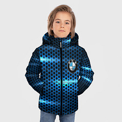 Куртка зимняя для мальчика BMW texture, цвет: 3D-светло-серый — фото 2