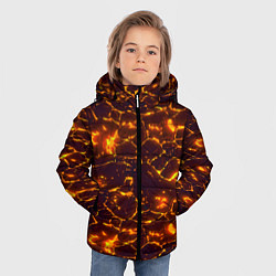 Куртка зимняя для мальчика Раскалённый камуфляж, цвет: 3D-светло-серый — фото 2