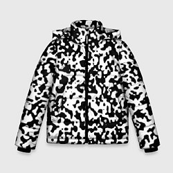 Куртка зимняя для мальчика Камуфляж Cowskin мелкий, цвет: 3D-светло-серый