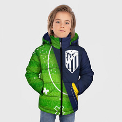 Куртка зимняя для мальчика Atletico Madrid football field, цвет: 3D-черный — фото 2