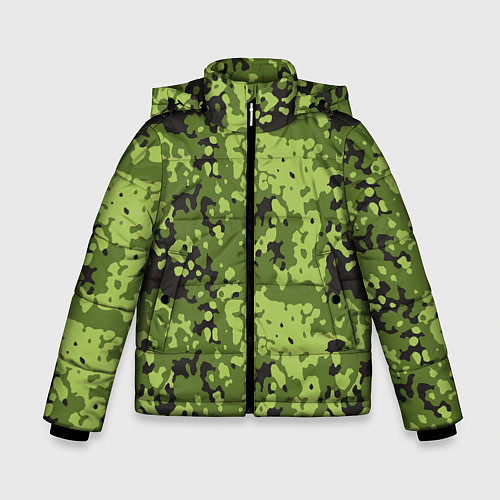 Зимняя куртка для мальчика Камуфляж M-84 / 3D-Черный – фото 1