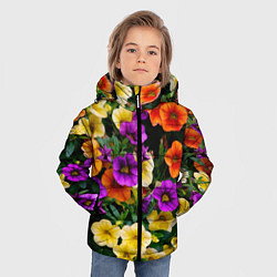 Куртка зимняя для мальчика Разноцветная петуния, цвет: 3D-светло-серый — фото 2