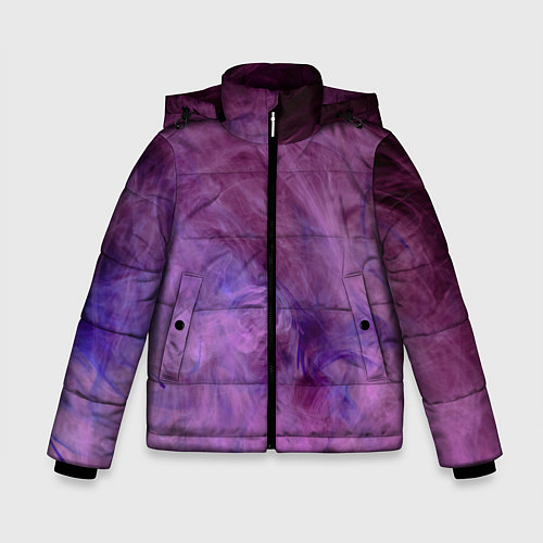 Зимняя куртка для мальчика Сиреневый туман / 3D-Черный – фото 1