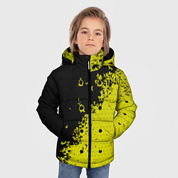 Куртка зимняя для мальчика Black & Yellow, цвет: 3D-черный — фото 2