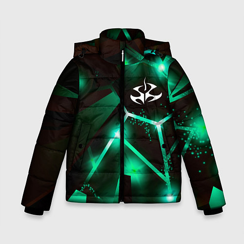 Зимняя куртка для мальчика Hitman разлом плит / 3D-Черный – фото 1