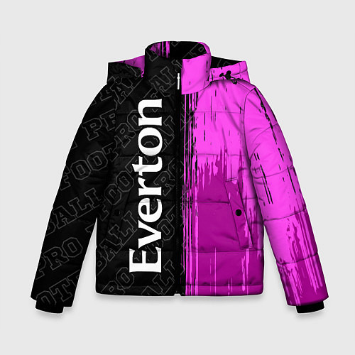 Зимняя куртка для мальчика Everton pro football: по-вертикали / 3D-Черный – фото 1