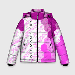 Куртка зимняя для мальчика No Mans Sky pro gaming: по-вертикали, цвет: 3D-черный
